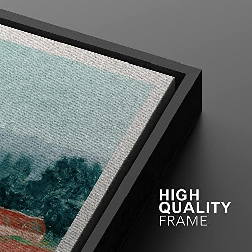 MUDECOR Framed Wall Art Print Set Walk on The Cliff at Pourville by Claude - Image 5