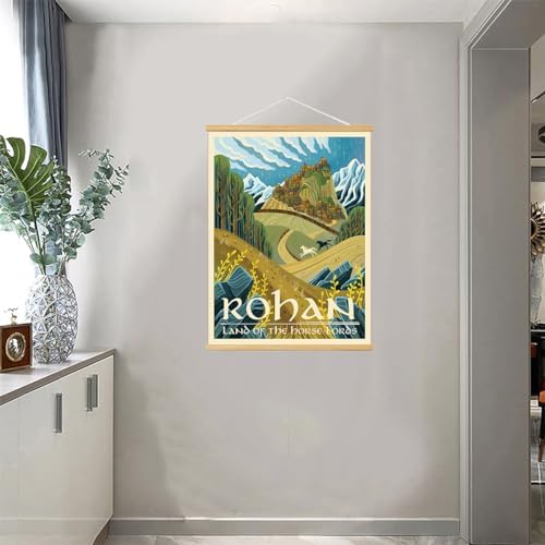 Middle Earth Landscape Wall Art Prints Canvas PaintingFantasy Posters, Wall - Image 3