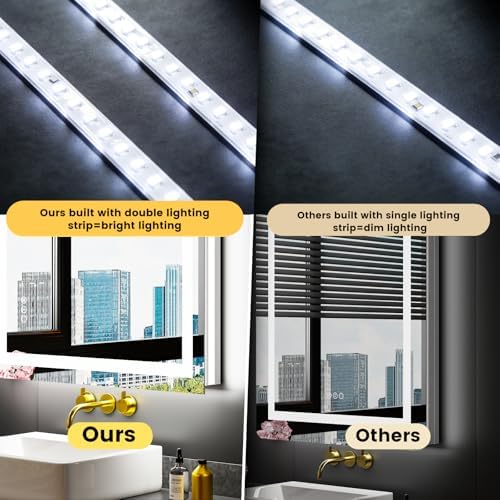 LOAAO 84"X32" LED Bathroom Mirror - Image 2