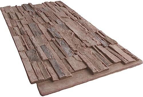 EverStone Cascade Faux Stone Panel, 48 5/8"W x 24 3/4"H x 1 1/4"D, Shasta Color - Image 6