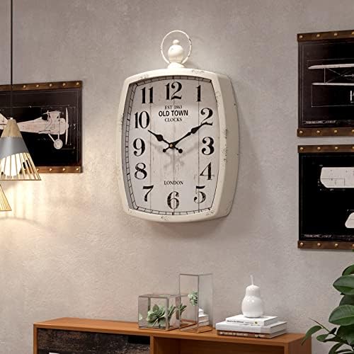 Menterry Large Retro Rectangle Wall Clock - Image 5