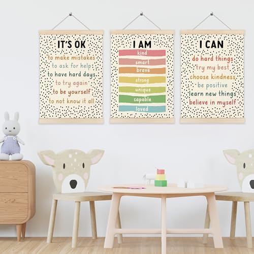 Koesus Inspirational Classroom Wall Art Poster Hanger Frame 12x16 Inch Set of 3 - Image 2