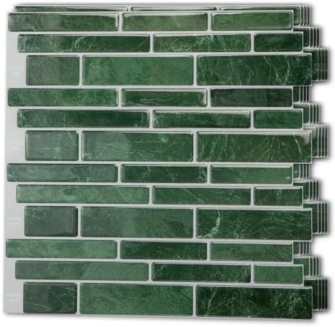 Art3d Marble Design Peel and Stick Backsplash, 12 x 12 in by Art3d