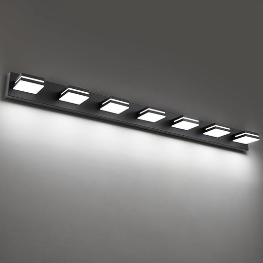 SineRise LED Modern Bathroom Vanity Light Fixtures, Matte Black Modern Acrylic by SINERISELIGHTING