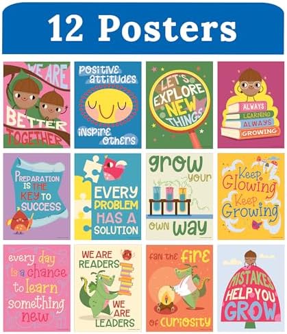 Carson Dellosa Fairy Tale Forest Poster Set, Classroom Bulletin Board Decor - Image 2