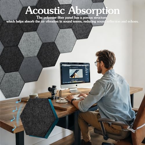 Acoustic Panels, Magrowill 12-Pack Soundproof Wall Panels 12 X 10 X 0.4 Inches - Image 6