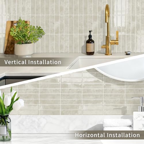 10 Sheets Upgraded Thicker Design Subway Tile Peel and Stick Backsplash - Image 3