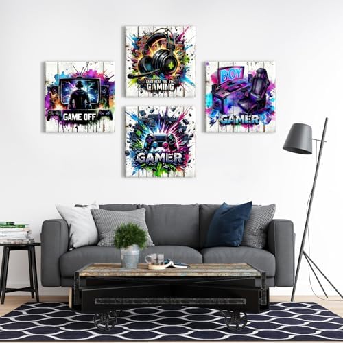Graffiti Gaming Wall Decor Cool Gamer Room Decor - Image 4