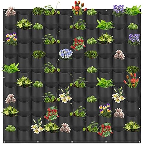 Hanging Planting Grow Bags, 90 Pockets Wall Planter Wall Mounted Grow Bag by LITLANDSTAR