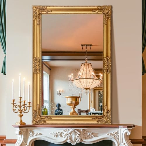 TRAHOME Vintage Gold Mirror for Wall by TRAHOME