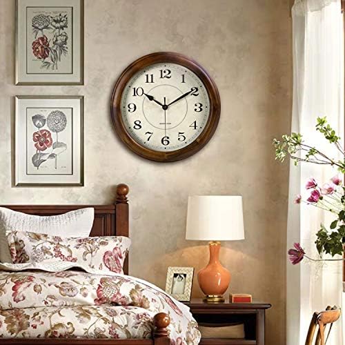 Kesin Wall Clock Wood 14 Inch Silent Wall Clocks Large Decorative - Image 5