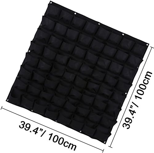 Ogrmar 64 Pockets Wall Planter Breathable Vertical Garden Planter Grow Bag - Image 2