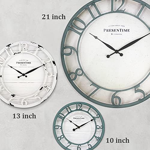 Presentime 21" Farmhouse Series Wall Clock - Image 5