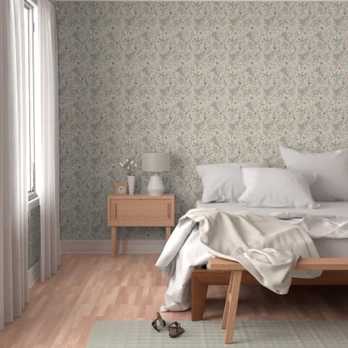 Spoonflower Forest Foliage Peel and Stick Wallpaper - Image 5