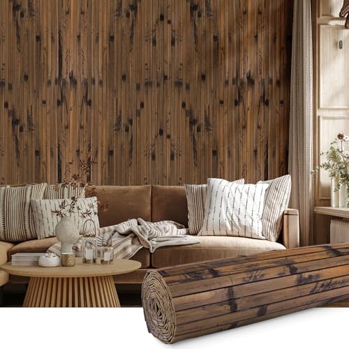 FONUNO Bamboo Wall Panel Bamboo Pole Wrap Roll by FONUNO