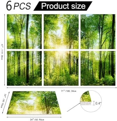 YPY Sound Absorbing Wall Art Forest Trees, Acoustic Panels Sound Proofing - Image 2