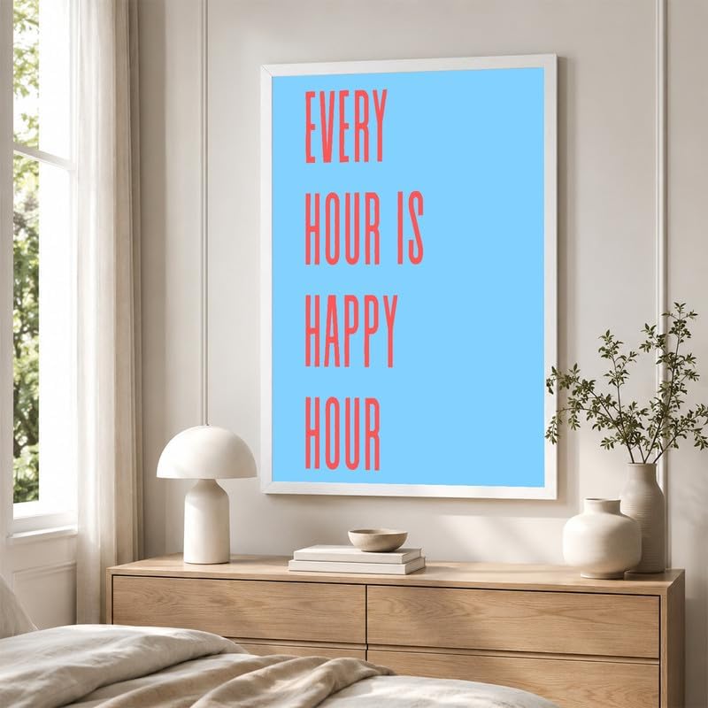 InkFlow Posters Every Hour Happy Hour Canvas Poster - Image 4