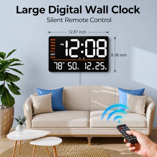 16" Large Digital Wall Clock - Image 3