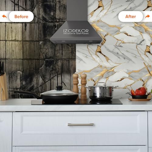 4 Pcs 24"x45" PVC Marble Wall Panels - Image 5