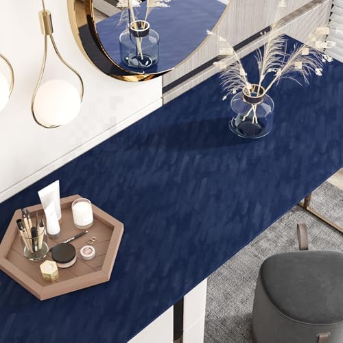 Navy Blue Velvet Drawer Liner Self Adhesive Velvet Flocking Liner - Image 5