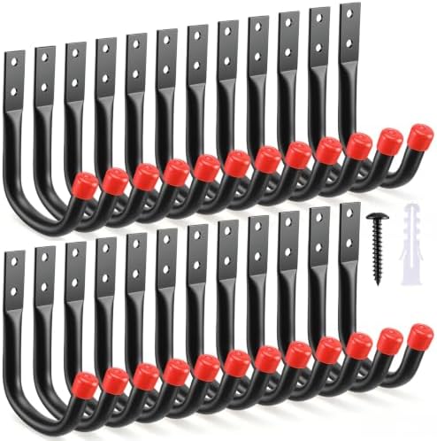 24 Pack Garage Hooks Heavy Duty, 3.5 Inch Wall Hook by Unknown