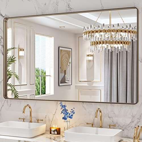 LOAAO 60"X36" Bronze Bathroom Mirror by LOAAO