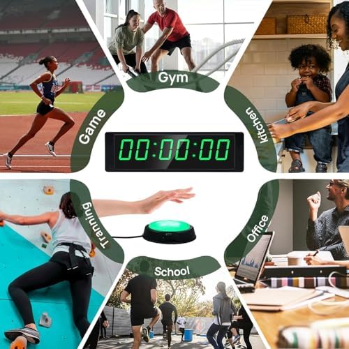 YZ Gym Timer Clock for Home Gym, Fitness Timer - Image 6
