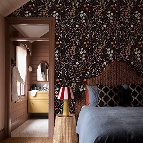 Wallpaper Self-Adhesive Blooming Vintage Colourful Flowers Wall Paper - Image 3