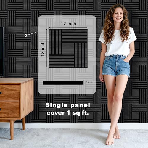 WoveN SounD Acoustic Wall Panels, 16 Pack, 12x12 in - Image 2