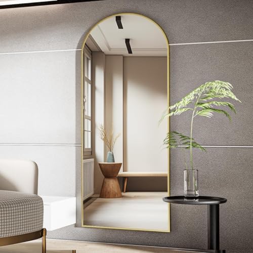 Koonmi 65x24 Arched Full Length Mirror, Floor Mirror - Image 3