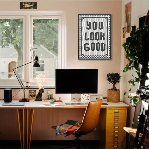Black and White Quotes Wall Art Trendy Minimalist You Look Good Poster 12x16 - Image 6