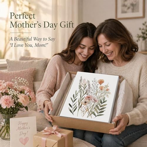 CHTEXA Watercolor Botanical Canvas Wall Art, 3 Piece Gallery Wrapped - Image 2