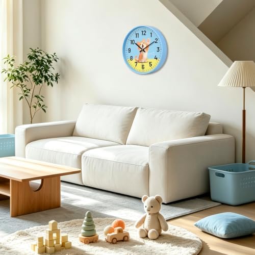 12" Cat Analog Wall Clock, Silent Clock - Image 7
