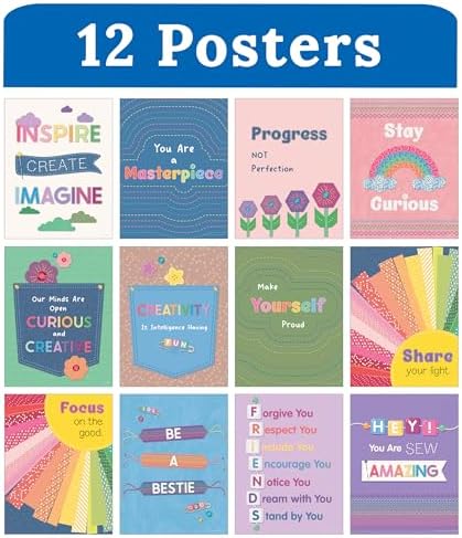 Carson Dellosa Crafty & Cool Poster Set, Classroom Bulletin Board Decor Kit - Image 2