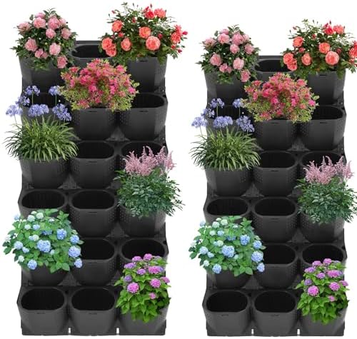 36-Pot Wall Mounted Planter – Vertical Wall Planter by kunghei