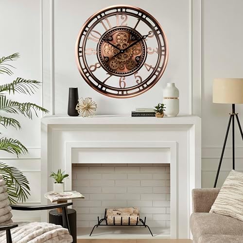 CLXEAST 21" Large Moving Gear Wall Clock - Image 4