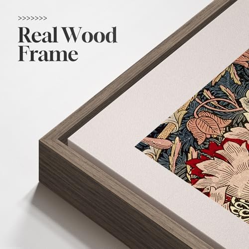Large Framed William Morris Vintage Wall Art - Image 5