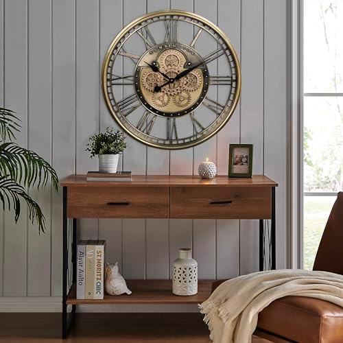 CLXEAST 28" Moving Gear Wall Clock - Image 6