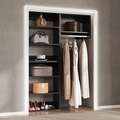 Modular Closet System, Wood Closet Tower Storage - Image 3