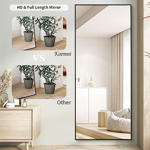 Koonmi 71"x30" Floor Mirror Full Length, Large Black Mirror - Image 3