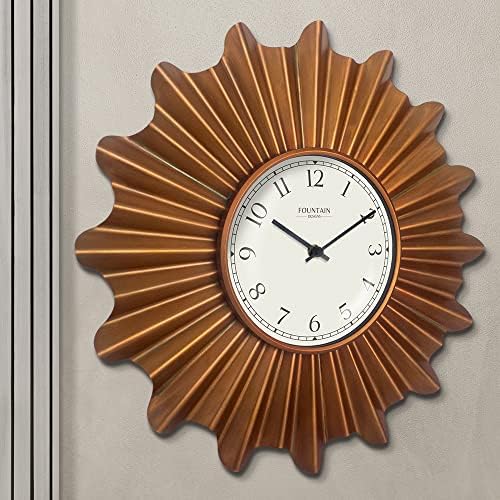 18 Inch Mid Century Vintage Starburst Wall Clock - Image 4