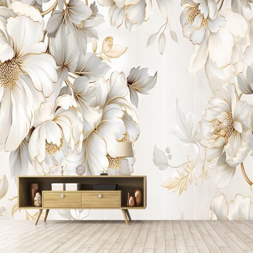Light-Colored Floral Bedroom Peel-and-Stick Wallpaper-85 x118 - Image 6