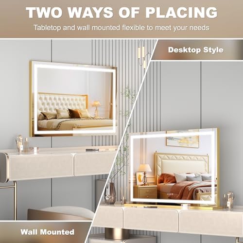 Hasipu Vanity Mirror with Lights, Lighted Makeup Mirror with Dimmable 3 Modes - Image 6