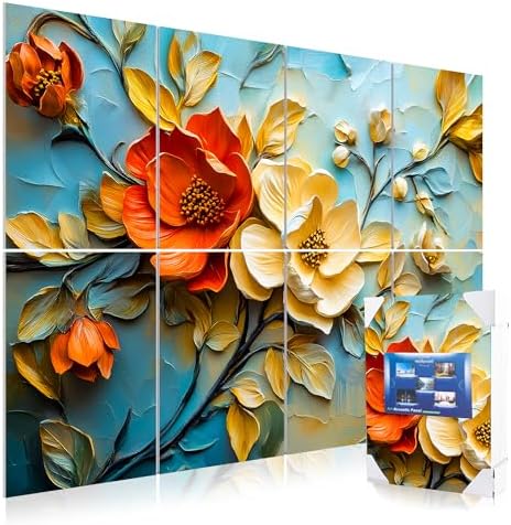 Mollywell Art Acoustic Panels, 48x32 in, Floral Symphony by Mollywell