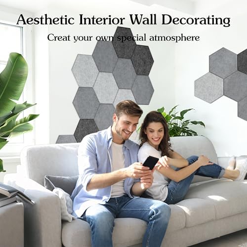 Acoustic Panels, Magrowill 12-Pack Soundproof Wall Panels 12 X 10 X 0.4 Inches - Image 3
