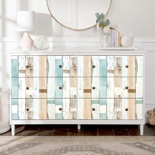 Yun-aeon Natural Wood-Light Blue Contact Paper Peel and Stick Wallpaper - Image 6