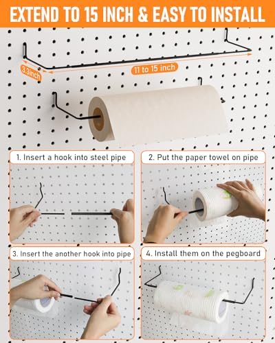 INCLY 30PCS Peg Board Organizer Accessories Kit - Image 3
