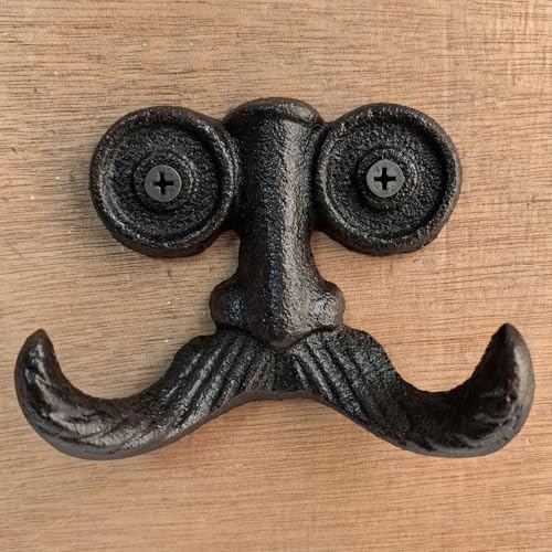 Cast Iron Hook, Heavy Duty Vintage Coat Hooks by Unknown