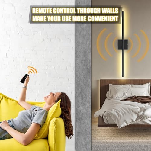 Battery Operated Wall Sconces Set of 2 Rechargeable LED Wall Lights, Dimmable - Image 6