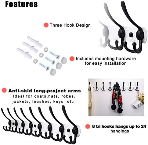 Dseap Coat Rack Wall Mount - Image 4